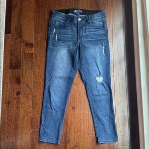 Democracy "Ab"solution Cropped Distressed Jeans